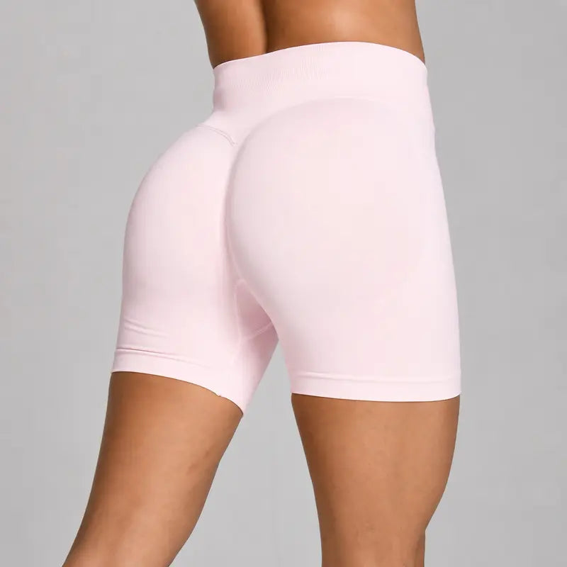 OUFALI Women's Seamless Gym Shorts with Scrunch Butt Lifting – 4.5" Workout Shorts