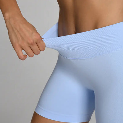 OUFALI Women's Seamless Gym Shorts with Scrunch Butt Lifting – 4.5" Workout Shorts