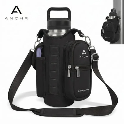 Premium Magnetic Gym Bag Compact Design with Zippered Pocket Durable Material Crossbody Pouch for Fitness Travel Outdoor Activities
