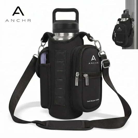 Premium Magnetic Gym Bag Compact Design with Zippered Pocket Durable Material Crossbody Pouch for Fitness Travel Outdoor Activities
