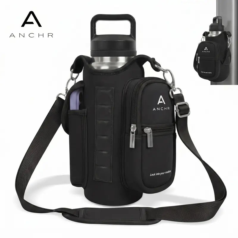 Premium Magnetic Gym Bag Compact Design with Zippered Pocket Durable Material Crossbody Pouch for Fitness Travel Outdoor Activities