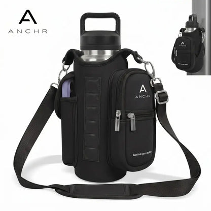 Premium Magnetic Gym Bag Compact Design with Zippered Pocket Durable Material Crossbody Pouch for Fitness Travel Outdoor Activities