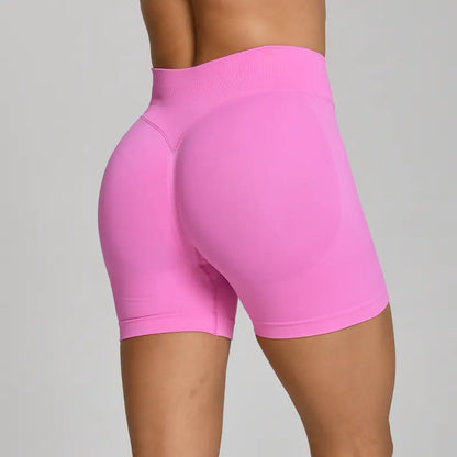 OUFALI Women's Seamless Gym Shorts with Scrunch Butt Lifting – 4.5" Workout Shorts