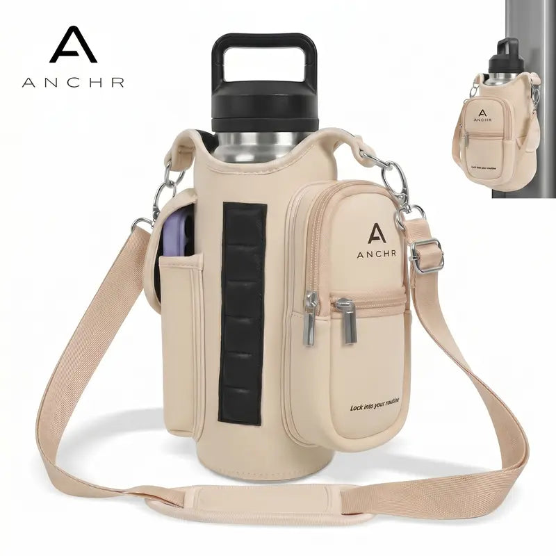 Premium Magnetic Gym Bag Compact Design with Zippered Pocket Durable Material Crossbody Pouch for Fitness Travel Outdoor Activities