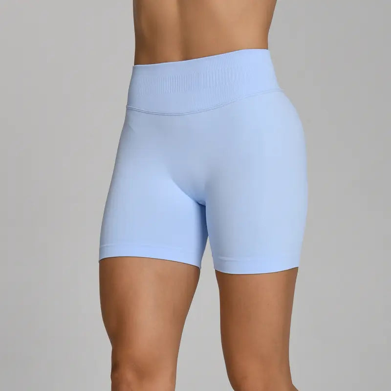 OUFALI Women's Seamless Gym Shorts with Scrunch Butt Lifting – 4.5" Workout Shorts