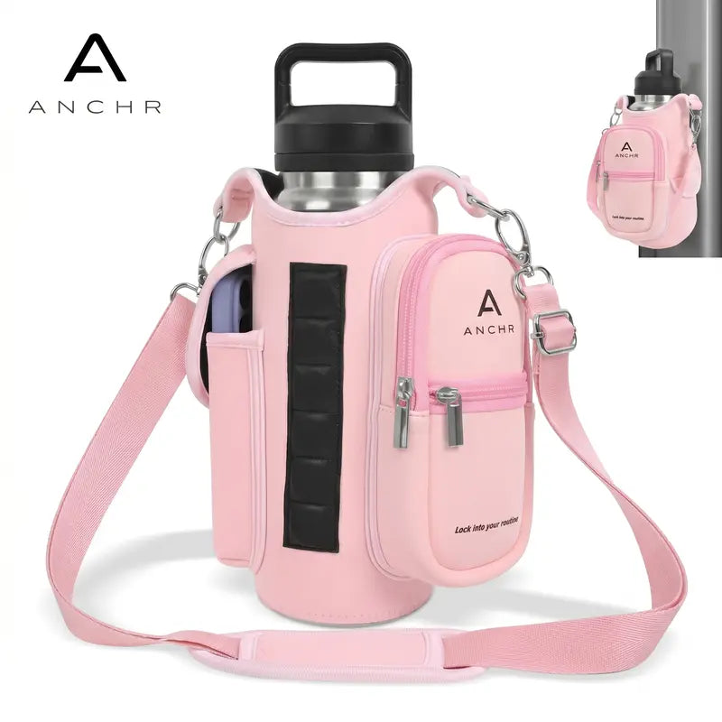 Premium Magnetic Gym Bag Compact Design with Zippered Pocket Durable Material Crossbody Pouch for Fitness Travel Outdoor Activities