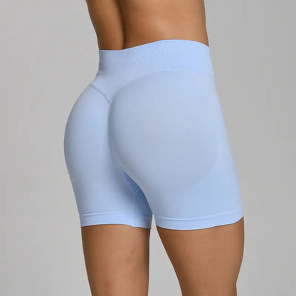 OUFALI Women's Seamless Gym Shorts with Scrunch Butt Lifting – 4.5" Workout Shorts