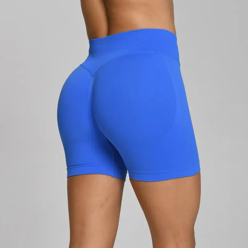 OUFALI Women's Seamless Gym Shorts with Scrunch Butt Lifting – 4.5" Workout Shorts