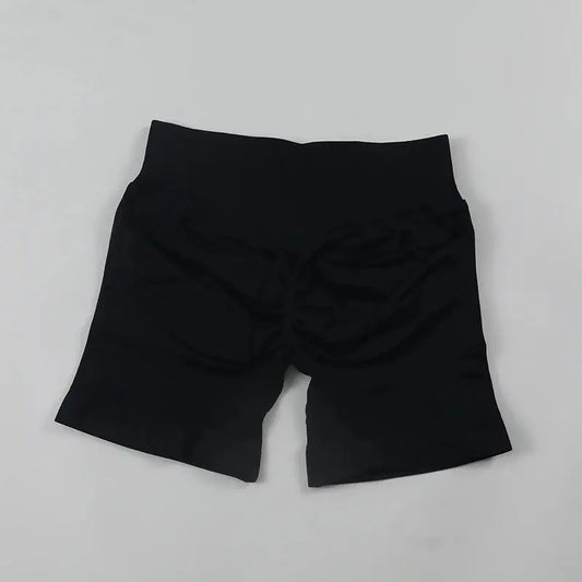 Women'S 4.5" Seamless Yoga Shorts - High Elastic, Logo-Accented, Buttock-Lifting Shaping Pants for Gym, Daily Exercise