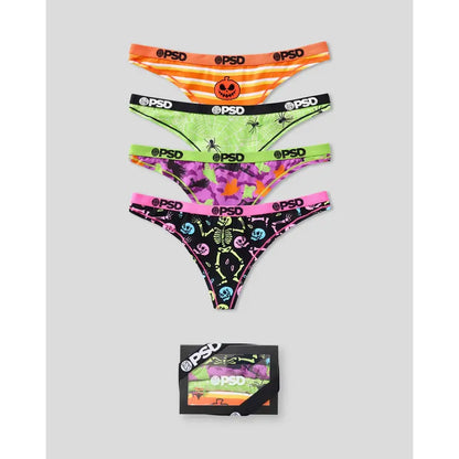 PSD Womens Halloween Thong, Packs & Singles - Barely-There Thong, Soft and Comfortable Breathable Fabric