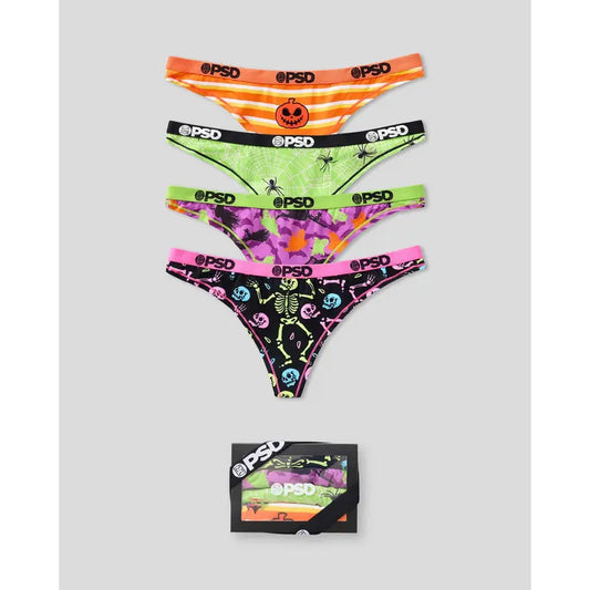 PSD Womens Halloween Thong, Packs & Singles - Barely-There Thong, Soft and Comfortable Breathable Fabric