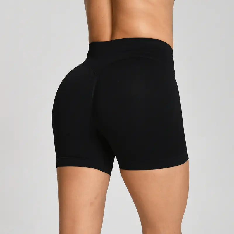 OUFALI Women's Seamless Gym Shorts with Scrunch Butt Lifting – 4.5" Workout Shorts