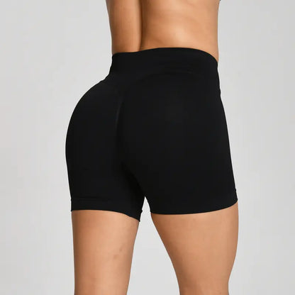 OUFALI Women's Seamless Gym Shorts with Scrunch Butt Lifting – 4.5" Workout Shorts
